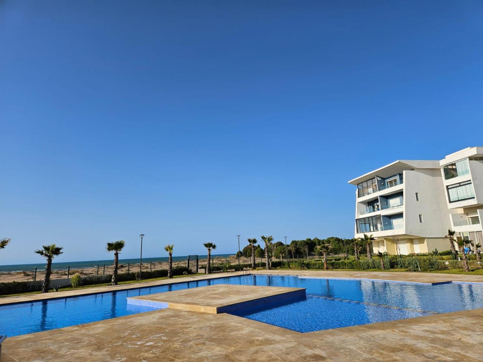 Sidi Rahal Blue View, Beachfront Wide Seaview With Pool Eksteriør billede
