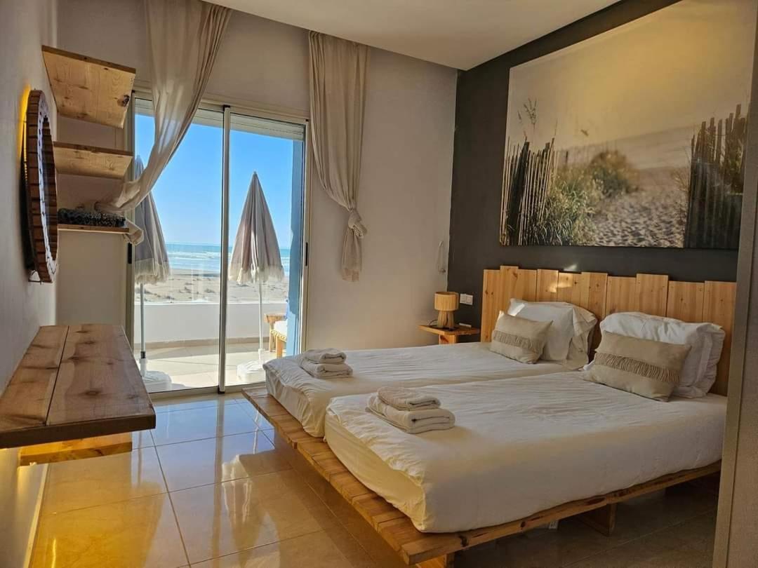 Sidi Rahal Blue View, Beachfront Wide Seaview With Pool Eksteriør billede